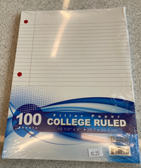100 Ct. Filler Paper